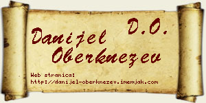 Danijel Oberknežev vizit kartica